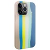 Dėklas Evelatus Apple iPhone 15 Pro Max Silicone case Multi-Colored Mėlyna Rožinė