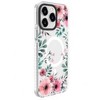 Dėklas Evelatus iPhone 15 Pro Max PC+TPU ar MagSafe Personalizēts drukāts zieds caurspīdīgs