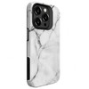 Dėklas Evelatus Armor Case iPhone 15 Pro Max TPU + PC Divu Slāņu Pielāgotais Marmora Baltais Druka Šoku Izturīga Rūpīga Aizsardzība