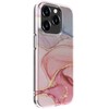 Dėklas Evelatus Apple iPhone 15 Pro PC Customized Print Design Marble Rožinė