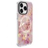 Dėklas Evelatus Apple iPhone 15 Pro PC+TPU With MagSafe Customized Print Marble Rožinė