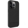 Dėklas Evelatus Apple iPhone 15 Pro Plactic Leather Magsafe Back Cover Juodas