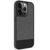Dėklas Evelatus Apple iPhone 15 Pro Plactic Leather Magsafe Back Cover Gray
