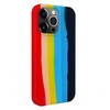 Dėklas Evelatus Apple iPhone 15 Pro Silicone case Multi-Colored Rainbow
