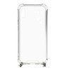 Dėklas Evelatus Apple iPhone XS Max Silicone Transparent with Necklace TPU Strap Space Gray