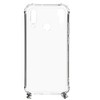 Dėklas Evelatus Huawei P30 Lite Silicone Transparent with Necklace TPU Strap Sidabrinis