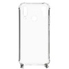Dėklas Evelatus Huawei P30 Lite Silicone Transparent with Necklace TPU Strap Space Gray