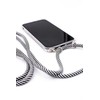 Dėklas Evelatus Samsung A70 Case with rope Juodas Stripes Transparent