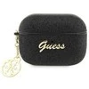 Apple AirPods Pro 2 Guess Glitter Flake 4G Charm (GUAP2GLGSHK) ausinių dėklas juodos spalvos