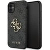 Dėklas Apple iPhone 11 Guess Big Metal Logo GUHCN614GMGGR juodos spalvos