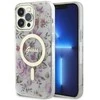 Apple iPhone 14 Pro Guess dėklas Flower MagSafe (GUHMP14LHCFWST) skaidrus