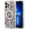 Apple iPhone 14 Pro Max Guess dėklas Flower MagSafe (GUHMP14XHCFWST) skaidrus