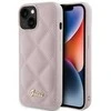 Dėklas GUESS GUHCP15SPSQSQSP IPHONE 15/14/13 6.1 "Rožinis / Rožinis HARDCASE QUILTD METAL LOGO