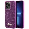 Guess GUHCP15LPMSDGSF iPhone 15 Pro 6.1" fuksja / fuschia kietas dėklas Disco Metal Script