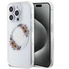 Dėklas GUESS GUHMP15LHFWFFCT IPHONE 15 PRO 6.1 "SKAIDRUS KIETAS DĖLIS IML FLOWERS WREATCH MAGSAFE