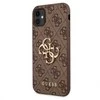 Dėklas Guess - Guess PU 4G Metal Logo Case for iPhone 11 Brown