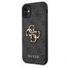 Dėklas Guess - Guess PU 4G Metal Logo Case for iPhone 11 Pilkas