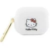 Apple AirPods Pro 2 Hello Kitty Silicone 3D Kitty Head (HKAP23DKHSH) ausinių dėklas baltos spalvos