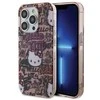 Apple iPhone 15 Pro Max Hello Kitty dėklas IML Tags Graffiti (HKHCP15XHDGPTP) rožinės spalvos