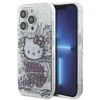 Apple iPhone 15 Pro Max Hello Kitty dėklas IML Kitty On Bricks Graffiti (HKHCP15XHDGPHT) baltos spalvos