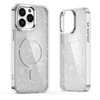 Hurtel Glitter MagSafe Apple iPhone 16 Plus – dėklas telefonui baltos spalvos