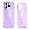 Hurtel Glitter MagSafe Apple iPhone 16 Plus – dėklas telefonui violetinės spalvos