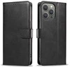 Hurtel Leather Book Apple iPhone 16 – dėklas telefonui juodos spalvos