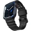 Hurtel Apyrankė Triple Protection Apple Watch SE apyrankė, 9, 8, 7, 6, 5, 4, 3, 2, 1 (41, 40, 38 mm) juodos spalvos