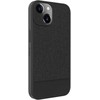 Dėklas iLike Apple iPhone 14 Plastic Leather Back Cover Juodas