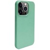 Dėklas iLike Apple iPhone 14 Pro Max Silicone plastikas case Eco Print Design Flower Žalias