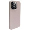 Dėklas iLike Apple iPhone 14 Pro Max Silicone plastikas case Eco Print Design rusvai gelsvas