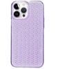 Dėklas iLike Apple iPhone 14 Pro Silicone case Shine Transparent Violet