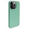 Dėklas iLike Apple iPhone 14 Pro Silicone plastikas case Eco Print Design Flower Žalias