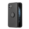 Dėklas iLike Apple iPhone 14 Pro SILICONE RING Juodas