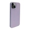 Dėklas iLike Apple iPhone 14 Silicone plastikas case Eco Print Design Flower Violetinė