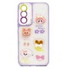 Dėklas iLike Tył pokrowca Apple iPhone 15 Pro Epoxy cartoon cover Light Violetinė ILIAPP15PECL