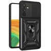iLike Hurtel Hybrid Armor Camshield Samsung Galaxy A14 armored camera dėklas telefonui juodos spalvos
