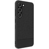 Dėklas iLike Samsung Galaxy S23 Plastic Leather Back Cover Juodas