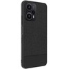Dėklas iLike Xiaomi Redmi Note 12 / Poco X5 Plastic Leather Back Cover Juodas