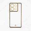 Dėklas iLike Xiaomi Redmi Note 13 5G TPU+PC With Camera Protective Transparent Juodas