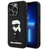Apple iPhone 14 Pro Karl Lagerfeld dėklas Rubber Ikonik 3D (KLHCP14L3DRKINK) juodos spalvos