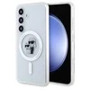 Samsung Galaxy S24 Karl Lagerfeld Dėklas IML Karl&Choupette MagSafe (KLHMS24SHGKCNOT) skaidrus