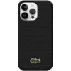 Lacoste Iconic Petit Pique Woven Logo MagSafe dėklas skirtas Apple iPhone 15 Juodas