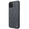 Dėklas Mercedes-Benz Apple iPhone 11 Pro Max Quilted Genuine Leather Mėlyna