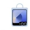 Samsung Galaxy Flip6/Flip7 FE Silikoninis dėklas with Ring Mėlyna