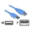 DELOCK kabelis USB 3.0 prailginimas A/A 3 m vyriškas/moteris