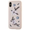 Dėklas Devia Flower Embroidery Jalam Silicone Back Case For Apple iPhone X / XS Baltas