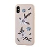 Dėklas Devia Flower Embroidery Jalam Silicone Back Case For Apple iPhone X / XS Baltas