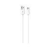 USB laidas Devia Smart microUSB 1.0m baltas