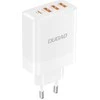 Dudao A5HEU network įkroviklis 3x USB-A 1x USB-C PD20W – baltos spalvos